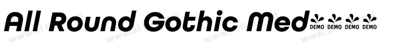 All Round Gothic Med字体转换